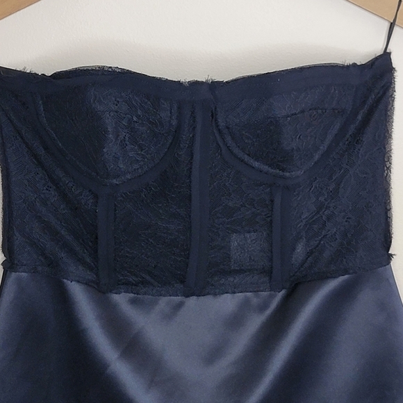 NWT Zara Studio | Limited Edition Black Bustier Strapless A-Line Midi Dress - Picture 4 of 11
